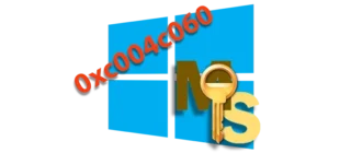 Значок с ошибкой 0xc004c060 при попытке активировать Windows 10